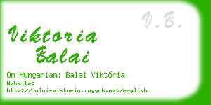 viktoria balai business card