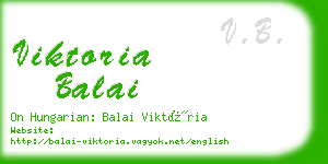 viktoria balai business card